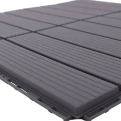 Havedekorationer^Terrassefliser - Klik-/Interlocking gulvfliser - PP-plast - 22-pak - Udendørs - DIY montering