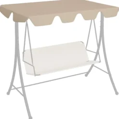 Outlet The Living Store baldakin til havegynge 188/168x145/110 cm beige - Festtelte & havepavilloner – tage Telte & Lysthuse