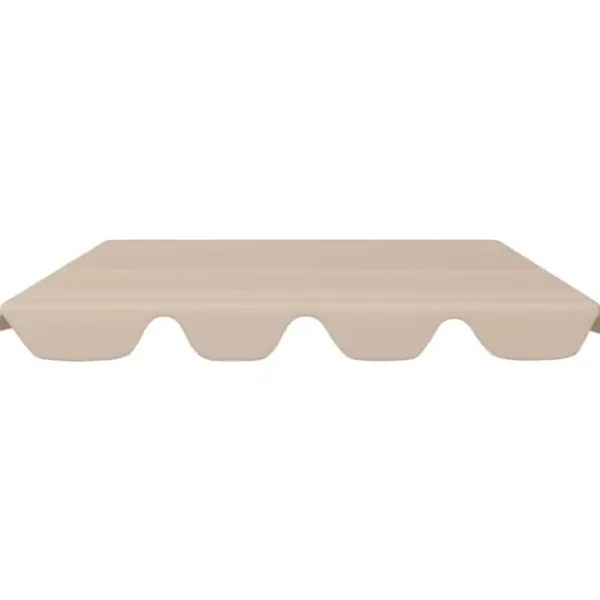 Outlet The Living Store baldakin til havegynge 188/168x145/110 cm beige - Festtelte & havepavilloner – tage Telte & Lysthuse