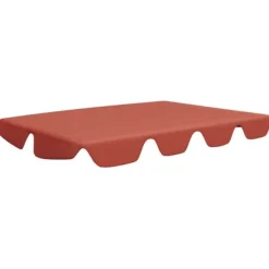 Clearance The Living Store baldakin til havegynge 188/168x145/110 cm terrakottafarvet - Festtelte & havepavilloner – tage Telte & Lysthuse