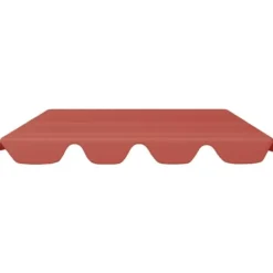 Clearance The Living Store baldakin til havegynge 188/168x145/110 cm terrakottafarvet - Festtelte & havepavilloner – tage Telte & Lysthuse