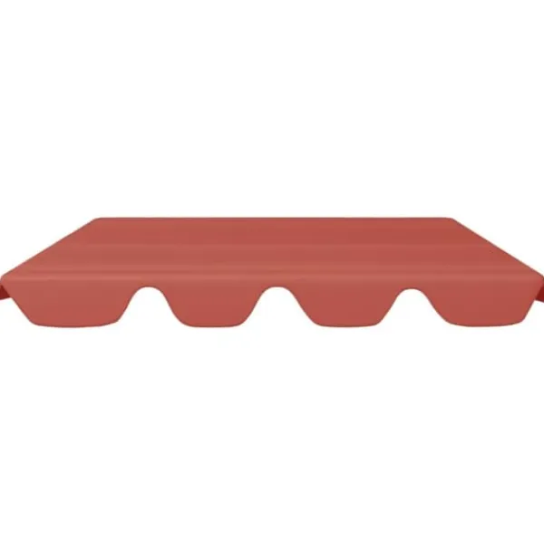 Clearance The Living Store baldakin til havegynge 188/168x145/110 cm terrakottafarvet - Festtelte & havepavilloner – tage Telte & Lysthuse