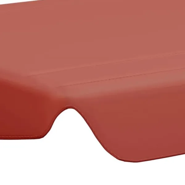 Clearance The Living Store baldakin til havegynge 188/168x145/110 cm terrakottafarvet - Festtelte & havepavilloner – tage Telte & Lysthuse