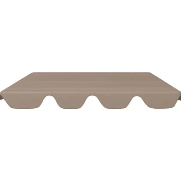 Discount The Living Store baldakin til havegynge 188/168x145/110 cm gråbrun - Festtelte & havepavilloner – tage Telte & Lysthuse