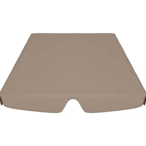 Discount The Living Store baldakin til havegynge 188/168x145/110 cm gråbrun - Festtelte & havepavilloner – tage Telte & Lysthuse