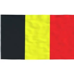 Flag & Vindposer^The Living Store Belgien flag og flagstang 5,55 m aluminium - Flag & vimpler