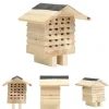Til Fugle & Småvildt^The Living Store bihotel 22x20x20 cm massivt fyrretræ - Huse & bure til små dyr