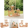 Plantestativer^The Living Store blomsterstativ 90x25x73,5 cm massivt fyrretræ - Planteborde