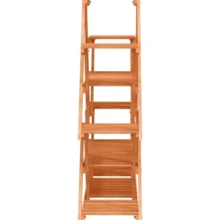 Clearance The Living Store blomsterstativ 110x25x105 cm massivt fyrretræ - Planteborde Plantestativer