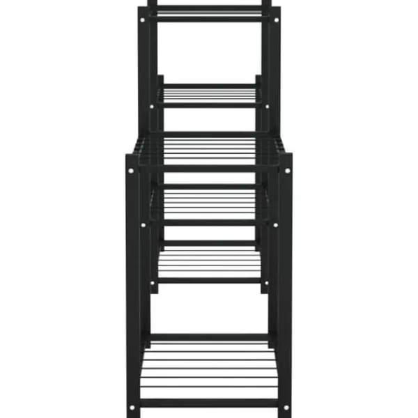 Discount The Living Store blomsterstativ 83x25x60 cm jern sort - Planteborde Plantestativer