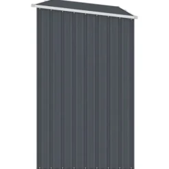Hot The Living Store brændeskur 245x98x159 cm galvaniseret stål antracitgrå - Skure & Redskabsskure Skure, Garager & Carports