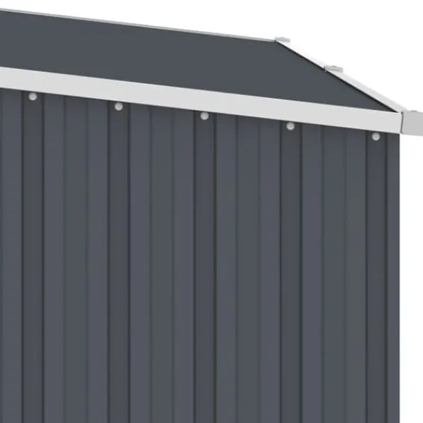 Hot The Living Store brændeskur 245x98x159 cm galvaniseret stål antracitgrå - Skure & Redskabsskure Skure, Garager & Carports
