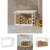 Tilbehør Til Brændeovne & Pejse^The Living Store brændestativ 108x64,5x78 cm massivt fyrretræ hvid - Brændekurve – tilbehør