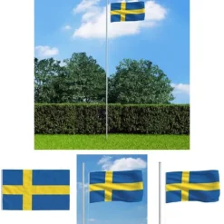 Flag & Vindposer^The Living Store det svenske flag 90x150 cm - Flag & vimpler