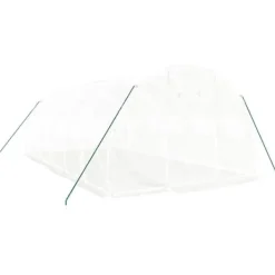 Sale The Living Store drivhus med stålstel 18 m² 6x3x2 m hvid - Drivhuse Drivhus