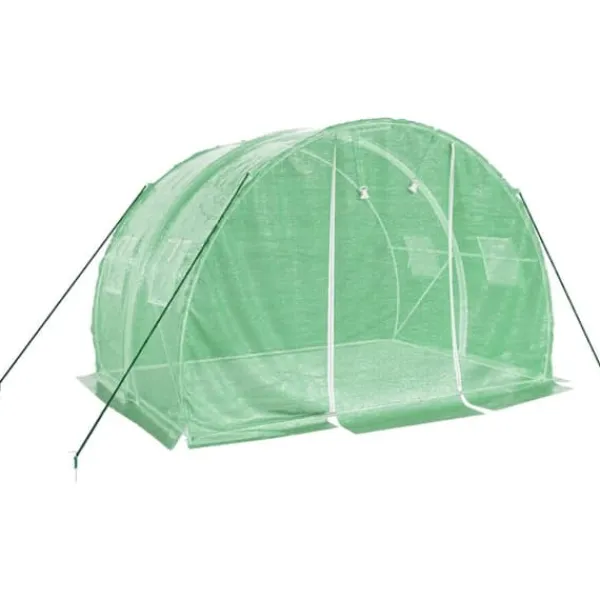Drivhus^The Living Store drivhus med stålstel 6 m² 3x2x2 m grøn - Drivhuse