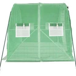 Drivhus^The Living Store drivhus med stålstel 6 m² 3x2x2 m grøn - Drivhuse