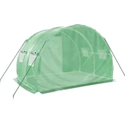 Drivhus^The Living Store drivhus med stålstel 6 m² 3x2x2 m grøn - Drivhuse