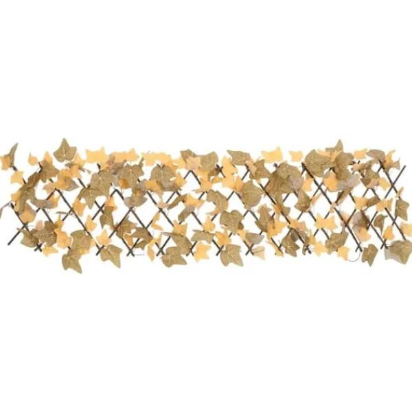 Sale The Living Store espalier med kunstige ahornblade 180x30 cm udvidelig orange - Havehegn Buer, Spalier, Lysthuse Uden Tag