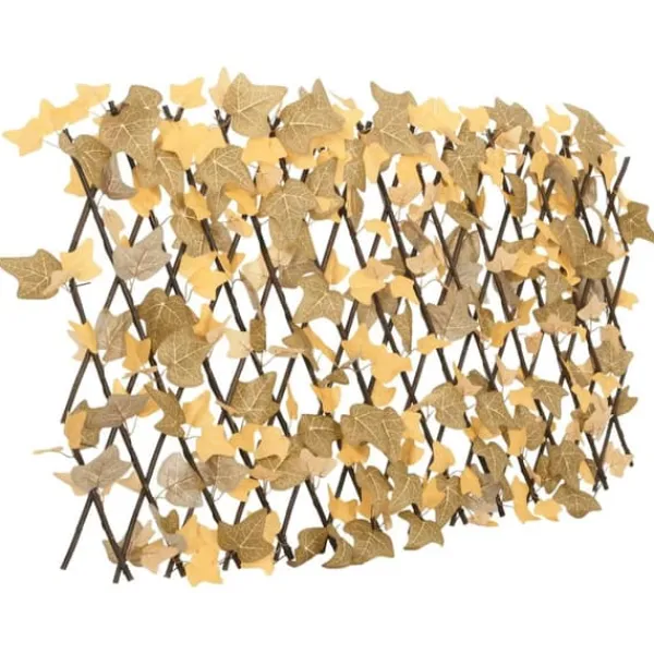 Buer, Spalier, Lysthuse Uden Tag^The Living Store espalierer med kunstige ahornblade 5 stk. 180x60 cm orange - Havehegn