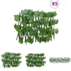 Buer, Spalier, Lysthuse Uden Tag^The Living Store espalier 5 stk. med kunstige vinblade 180x20 cm udvidelig grøn - Havehegn