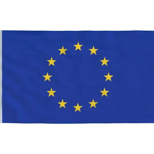 Flag & Vindposer^The Living Store Europaflag og flagstang 6,23 m aluminium - Flag & vimpler