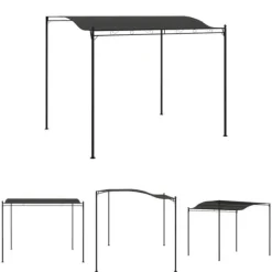 Best The Living Store fast markise 3x2,4 m antracitgrå - Festtelte & havepavilloner Telte & Lysthuse