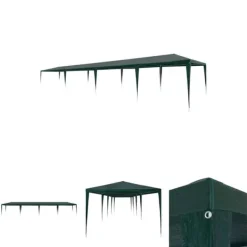 Telte & Lysthuse^The Living Store festtelt 3x12 m PE grøn - Festtelte & havepavilloner
