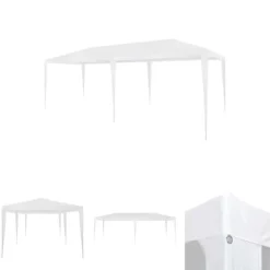 Clearance The Living Store festtelt 3x6 m PE hvid - Festtelte & havepavilloner Telte & Lysthuse