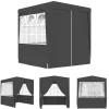 New The Living Store festtelt med sidevægge 2x2 m 90 g/m² antracitgrå - Festtelte & havepavilloner Telte & Lysthuse