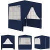 Best The Living Store festtelt med sidevægge 2,5x2,5 m 90 g/m² blå - Festtelte & havepavilloner Telte & Lysthuse
