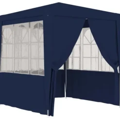 Best The Living Store festtelt med sidevægge 2,5x2,5 m 90 g/m² blå - Festtelte & havepavilloner Telte & Lysthuse