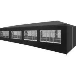 Telte & Lysthuse^The Living Store festtelt 3 x 12 m antracitgrå - Festtelte & havepavilloner