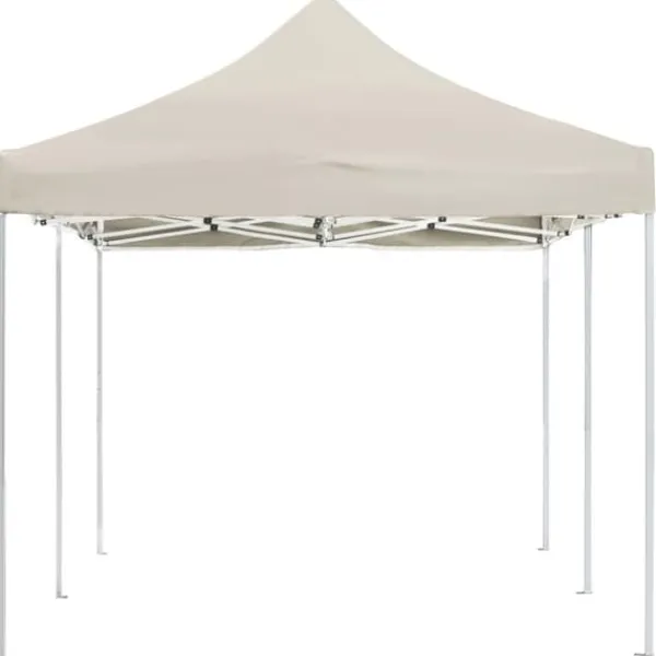 Sale The Living Store foldbart festtelt aluminium 6 x 3 m cremefarvet - Festtelte & havepavilloner Telte & Lysthuse