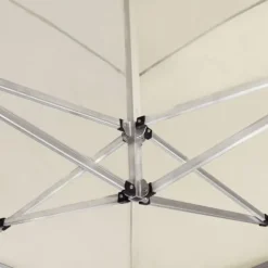 Sale The Living Store foldbart festtelt aluminium 6 x 3 m cremefarvet - Festtelte & havepavilloner Telte & Lysthuse