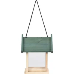 Til Fugle & Småvildt^The Living Store fuglefoderautomater 4 stk. fyrretræ - Foderautomater til fugle