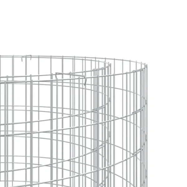 Pejse^The Living Store gabion-bålkurv Ø 100 cm galvaniseret jern - Ildsteder