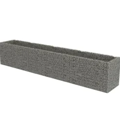 Clearance The Living Store gabion-højbed 540x90x100 cm galvaniseret stål - Plantekrukker Krukker & Plantebeholdere
