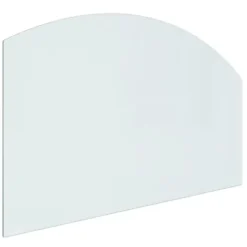 Tilbehør Til Brændeovne & Pejse^The Living Store glasplade til pejs 100x60 cm - Glas