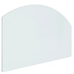 Tilbehør Til Brændeovne & Pejse^The Living Store glasplade til pejs 80x50 cm - Glas