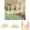 Best The Living Store havebro med kædegelænder 150x67x56 cm massivt grantræ - Havebroer Havebroer