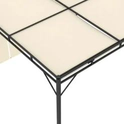 Sale The Living Store havepavillon med gardin 3x3x2,25m cremefarvet - Festtelte & havepavilloner Buer, Spalier, Lysthuse Uden Tag