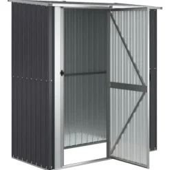 Hot The Living Store haveskur 180,5x97x209,5 galvaniseret stål antracitgrå - Skure & Redskabsskure Skure, Garager & Carports