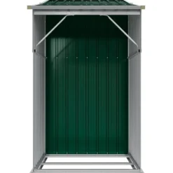 New The Living Store haveskur 277x93x179 cm galvaniseret stål grøn - Skure & Redskabsskure Skure, Garager & Carports