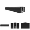 Skure, Garager & Carports^The Living Store haveskur 257x997x178 cm galvaniseret stål antracitgrå - Skure & Redskabsskure