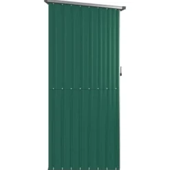 Online The Living Store haveskur 118,5x97x209,5 galvaniseret stål grøn - Skure & Redskabsskure Skure, Garager & Carports