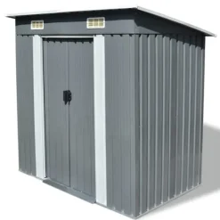 Best The Living Store haveskur metal grå - Skure & Redskabsskure Skure, Garager & Carports