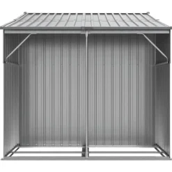 Best The Living Store haveskur 277x192,5x179 cm galvaniseret stål grå - Skure & Redskabsskure Skure, Garager & Carports