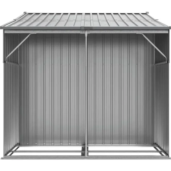 Best The Living Store haveskur 277x192,5x179 cm galvaniseret stål grå - Skure & Redskabsskure Skure, Garager & Carports