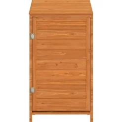 Skure, Garager & Carports^The Living Store haveskur 55x52x112 cm massivt grantræ brun - Skure & Redskabsskure